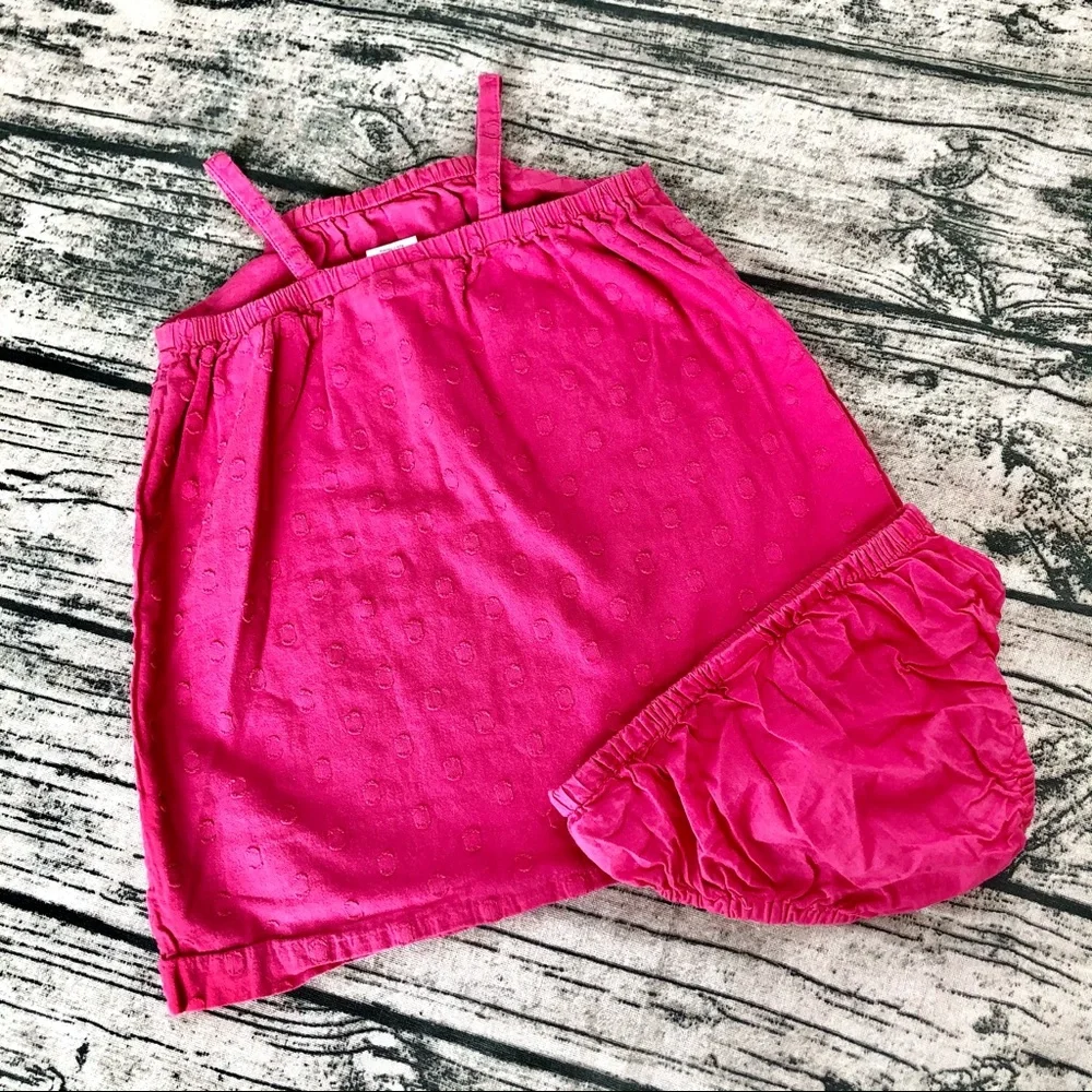 🎁 GYMBOREE⚡️Hot Pink Dress & Tumbler Set_12-18M